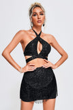 kamames Rakani Sequin Set - Black