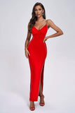 kamames Contrasting Diamonate Maxi Bandage Dress