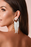 kamames Vonde Rhinestone Tassel Earrings