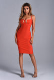 kamames Nalani Cutout Midi Bandage Dress