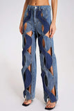 kamames Miura Cutout Wide-Leg Jeans