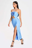 kamames Lori Halter Midi Bandage Dress