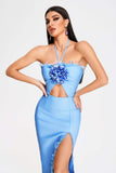 kamames Lori Halter Midi Bandage Dress