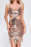 kamames Narali Tassel Sequin Dress