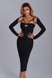 kamames Anika Cutout Midi Bandage Dress