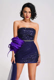 kamames Kuka Strapless Sequin Mini Dress