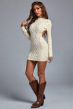 kamames Iuana Backless Mini Knit Dress