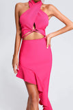 kamames Sarna Halter Midi Bandage Dress