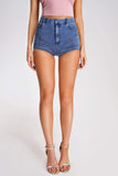 kamames Breea Rhinestone Fringe Denim Short