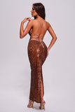 kamames Esther Sequin Backless Maxi Dress