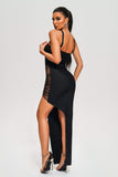 kamames Gricely Mesh Maxi Bandage Dress