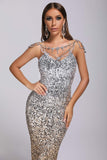 kamames Briella Sequin Diamonate Maxi Dress