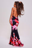 kamames Penpe Floral Satin Maxi Dress