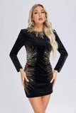 kamames Zoelyn Sequin Velvet Mini Dress