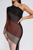 Kamames Novah One Shoulder Midi Bandage Dress