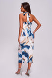 kamames Rezi Halter Printed Midi Dress