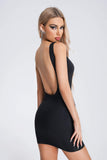 kamames Kanah Backless Zipper Mini Dress