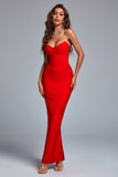 kamames Dotte Maxi Bandage Dress - Red