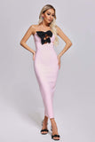 kamames Rohini Bowknot Bandage Maxi Dress