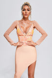 Kamames Deilyuh Sequin Midi Bandage Dress