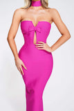 kamames Roline Strapless Maxi Bandage Dress