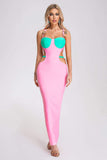 kamames Quiyana Cutout Bandage Maxi Dress