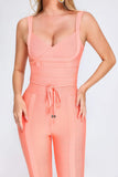 Kamames Aleah Bandage Jumpsuit - Peach