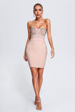 Kamames Reagan Diamonate Mini Bandage Dress