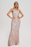 kamames Verena Sequin Tassel Maxi Dress