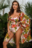 kamames Gannie Floral Print Swimwear Set