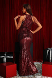 kamames Bali Sequin Maxi Dress - Red