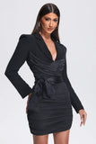 kamames Rueny Satin Blazer Dress