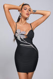 kamames Barabal Diamante Mini Bandage Dress