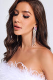 kamames Xelha Tassel Diamante Earrings