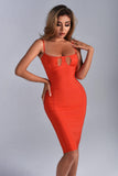 kamames Nalani Cutout Midi Bandage Dress