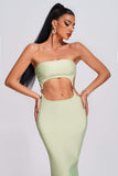 kamames Venus Strapless Cutout Midi Bandage Dress