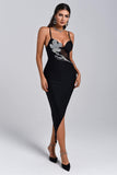 kamames Erine Diamonate Midi Bandage Dress