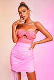 kamames Petra Strapless Mesh Mini Bandage Dress