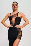 kamames Gricely Mesh Maxi Bandage Dress