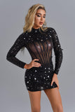 kamames Ferne Diamonate Mini Corset Dress