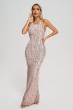 kamames Verena Sequin Tassel Maxi Dress