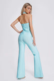 kamames Harlynn Cross Collar Bandage Jumpsuit