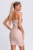 Kamames Reagan Diamonate Mini Bandage Dress