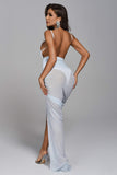 Kamames Livia Mesh Slit Maxi Bandage Dress