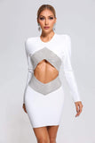 kamames Irra Diamonate Mini Bandage Dress