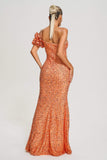 kamames Raida Sequin Slit Maxi Dress