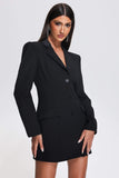 kamames Yette Diamonate Backless Blazer Dress