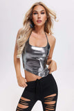 kamames Harriet Halter Silver Top