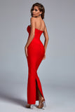 kamames Dotte Maxi Bandage Dress - Red