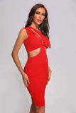 Kamames Lalie One Shoulder Midi Bandage Dress